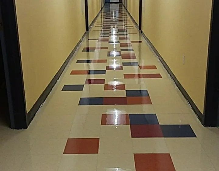 Vacuuming carpet